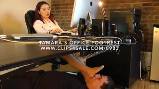 Tamara's Footrest At Work