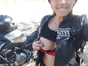 French Teen Motorcycle Exhibition - Motarde Française Montre Ses ...