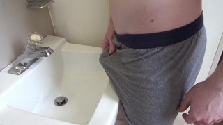 Johnnyizfine I'm Urinating And Putting My Warm Cum In The Sink