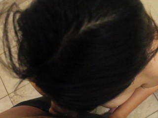 Asian Teen First time on cam BlowjobPOV facial and solo_session