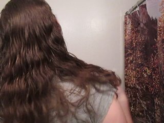 combing hair, curly hair, asmr, chubby