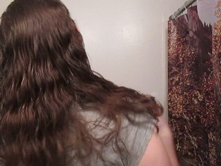 ヘアジャーナル:長い巻き毛strawberry Blonde髪をコーミング-16週(ASMR)