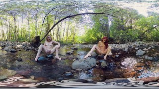 Ana Molly Belle Masturbate And Cum From Yanksvr Are Seen Outside In A Creek