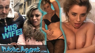 Public Agent Cheating жена с короткими светлыми волосами трахается за деньги