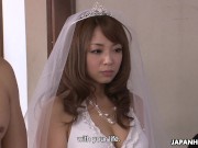 Preview 5 of During her wedding she has to suck on a hard wiener