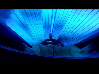 BBW Rides BBC_in Tanning Both and Is Almost Caught, Cums_So Hard Legs Shake