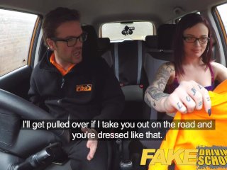 Fake Driving School 19yr OldPetite American Student CreampieLesson