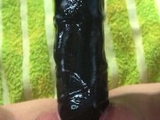 Preview 4 of Cumming Pussy on Black Dildo