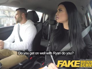 Fake Driving School Jasmine Jae fully naked sex in a car screenshot number 2