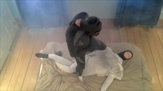 носок-лягушка горбатый белый манекен