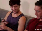Preview 2 of NextDoor Str8 Friend Double Teamed by Gay Roomies