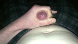 Finishing jerking off my small cock, good load