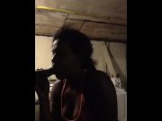 Preview 2 of dick sucking thot in a  basement