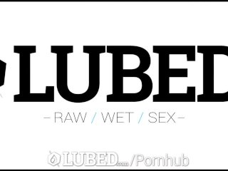 LUBED Two hotties clam bump with oil before threesome screenshot number 0