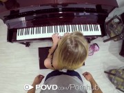 Preview 3 of POVD Blonde Bailey Brooke fucks piano lesson instructor