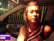 Preview 4 of Cheerleading tranny interracial sixtynine
