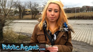 Innocent blonde teen bends hers nice-ass over for Cash