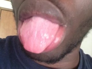 kink, tongue, solo male, black guy