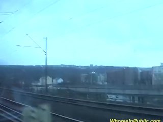 Pickup For Train Threesome orgy