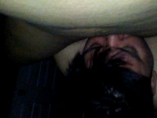 Receiving an amazing blow job