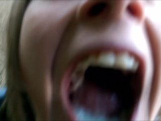 cum swallow, british cum in mouth, outside, exclusive