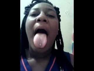 tongue, big tits, solo female, piercing