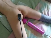 Preview 1 of submissive girl cums hard from getting spanked and vibed