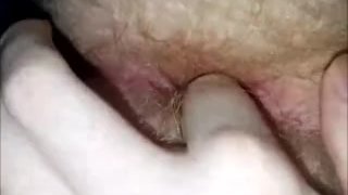 showing off my hairy virgin hole and sticking a finger inside