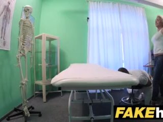 Fake Hospital Big Tits horny Milf chiropractor fucks doctor after massage
