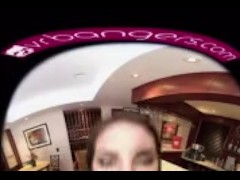 VR PORN-August Ames Give A World Class BlowJob To The Bartander