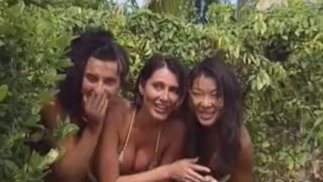 埃里卡·贝拉（Erika Bella），在热带海滩上做爱的丰满红发