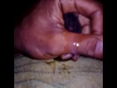 playing with thr dick before work