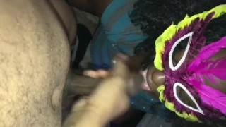 Ebony Made A Big Ass Cumshot At Home