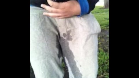 bi chav pissing trackies and wanking in public park