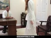Preview 2 of MormonGirlz-- Virgin redhead masturbates, under his eye