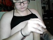 Preview 1 of Young Amateur Nerdy Emo Chick, getting down and dirty hardcore.