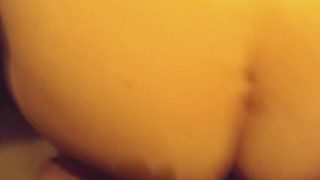 son sneaks on stepmommy surprises her, gives her a creamy fuck from behind