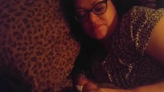 Waking stepmom up with my cock just a teaser