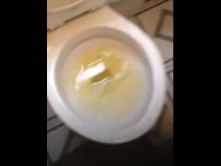 Yellow Pee in the toilet... sa se matin mwen te leve...