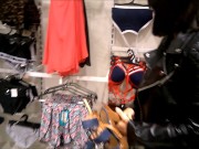 Preview 1 of Great shopping: Blowjob and Trying on clothe in Dressing Room