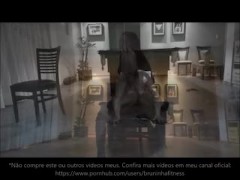 Striptease at the billiard table - Hot brazilian striper hot ass