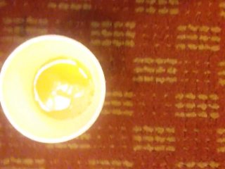 Look at my pussy pissing in a cup for you!