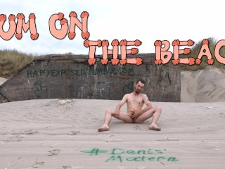 Cum on the beach