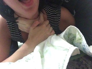 real female orgasm, homemade, brunette, fuck with clothes