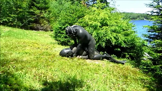 orca predator subdues his enemy outside