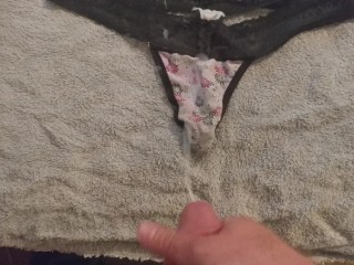 Cumming on my Wife's Panties
