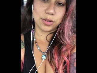 solo female, amateur, describing sex, public