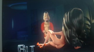 SEE WHAT HAPPENS WHEN KIM AND KANYE HAVE SLAPPING CARTOONS
