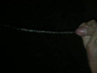 Night Piss Outside With A Butt Plug In