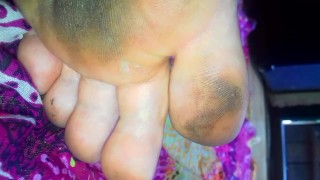 Lucy's Black Heels and Dirty Feet 1